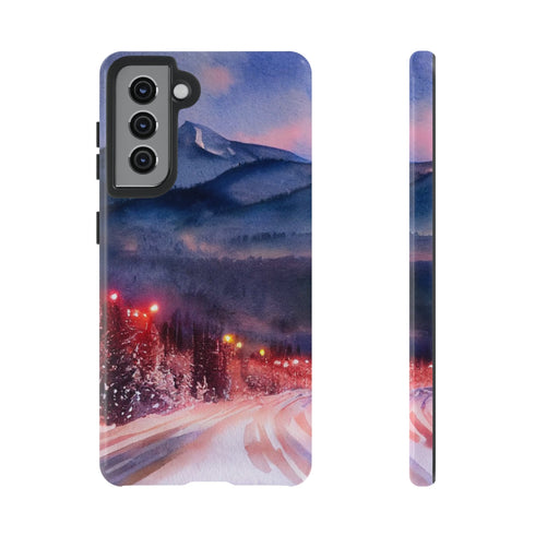 Christmas in Vail Colorado - Impact Resistant Phone Case Samsung Galaxy S21 Glossy